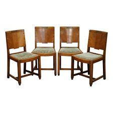 FOUR ANTIQUE ART DECO LIBERTY'S LONDON STYLE COTSWOLD DINING CHAIRS PART SUITE for sale  Shipping to South Africa