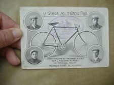Cartolina pubblicitaria bicicl usato  Bologna