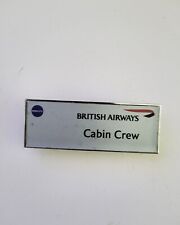 British Airways Vintage Cabina Metal Nombre Insignia - Speedmarque 70x25mm segunda mano  Embacar hacia Argentina