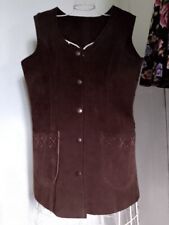 Vintage suede waistcoat for sale  MALDON