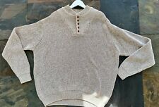 Suéter masculino Cabelas tamanho XL Henley botão pescador cabo malha pulôver mola comprar usado  Enviando para Brazil
