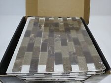 MSI Sonoma Blend 12 pol. x 12 pol. x Telha de mosaico montada em malha de pedra de vidro de 8 mm (10 comprar usado  Enviando para Brazil