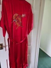 Red satin embroidered for sale  HAYWARDS HEATH