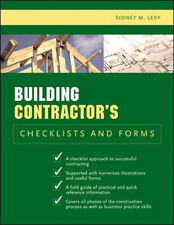 Building contractor checklists for sale  Mishawaka
