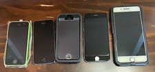 Lot of 5 iPhones WORKING TESTED 5C, 5S, 6, 8 Plus For Parts or Use PLEASE READ for sale  Shipping to South Africa