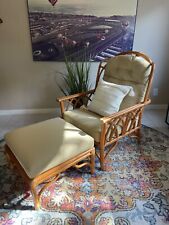 wicker lounge chair ottoman for sale  Del Mar