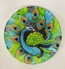 Painted glass peacock for sale  Indianapolis