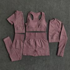 Sin costuras Mujeres Yoga Set Entrenamiento Ropa deportiva Gimnasio Ropa Fitness Mangas largas Nuevo segunda mano  Embacar hacia Argentina