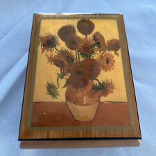 Ercolano Music Box, Artist Series, Van Gogh's Sunflowers 6" x 4.5" x 2.5" for sale  Shipping to South Africa