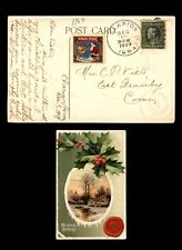 Usado, Cartão postal de Natal Mayfairstamps EUA 1909 Clarion to East Granby CT Houses aaj_30741 comprar usado  Enviando para Brazil