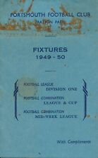 Portsmouth fixture booklet for sale  LONDON
