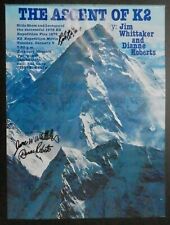 The Ascent of K2 Climbing Slide Show Signed Poster Whittaker Roberts Ridgeway , used for sale  Shipping to South Africa