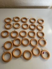 wooden curtain rings for sale  YORK