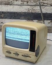 Old School Computec Portable B&W TV Model; SFTV-552 with AM-FM Radio- Working for sale  Shipping to South Africa