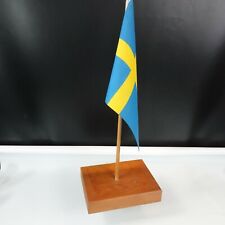 Usado, Conjunto de mesa vintage bandeira da Suécia nórdica escandinava cruz bastão de madeira comprar usado  Enviando para Brazil