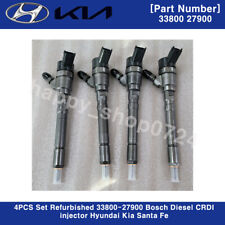 Conjunto de 4 peças recondicionadas 33800-27900 Bosch diesel CRDI injetor Hyundai Kia Santa Fe, usado comprar usado  Enviando para Brazil
