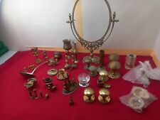 Used, bundle brass 9kg weight candles,door handles and figures for sale  Shipping to South Africa