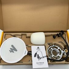 Kit de micrófono de podcasting de escritorio blanco Maono modelo AU-A04 segunda mano  Embacar hacia Argentina