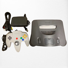 Consola Nintendo 64 Negro (NTSC-J) Cable Controlador Gris Probado Funcionando N64 segunda mano  Embacar hacia Mexico