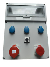 Używany, Rozdzielacz prądu budowlanego HGD GR-S/FI 32A 16A 3x230V Przełącznik 0-1 40ASteck Mennekes na sprzedaż  PL