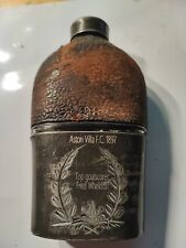 Aston Villa F.C 1897 English football Fred Wheldon Top Goalscorer antique flask for sale  Shipping to South Africa