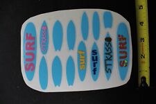 Surfboards Longboard Gun Blue OG V45C Vintage Surfing Sticker Window DECAL Sheet for sale  Shipping to South Africa