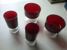 Luminarc red glass for sale  SOUTHAMPTON