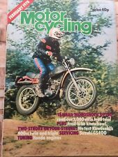 Motorcycling Monthly Magazine - February 1978 - Z400, GS400, KH400, DT250 segunda mano  Embacar hacia Mexico