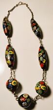 Used, Rare Antique Venetian Millefiori Beaded Necklace for sale  Shipping to Canada