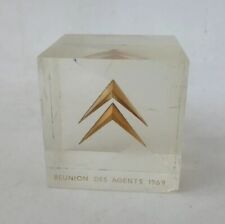 Occasion, RARE cube CITROËN RÉUNION DES AGENTS 1969 plexiglas Inclusion Résine ETS BOURBON d'occasion  Nîmes