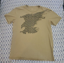 Camiseta masculina Armani Exchange manga curta marrom vintage tamanho M, usado comprar usado  Enviando para Brazil