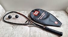 Wilson Titanium Smash Squash Racket Black With HeadCover & 2 x Balls for sale  Shipping to South Africa