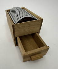 Small Wood Drawer Mounted Grater Zester Cheese Garlic Ginger for sale  Shipping to South Africa