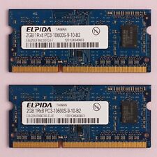 Computadora portátil con memoria RAM SoDimm 4 GB (2x 2 GB) DDR3 PC3-10600 1333 MHz ELPIDA 204 pines segunda mano  Embacar hacia Argentina