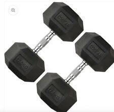 rubber coated dumbbells for sale  KILMACOLM