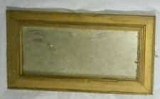 Wall Mirror Rectangular Wooden Gold Texture Frame with Original Hanging Hardware for sale  Houston