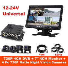 Gravador de vídeo DVR 720P AHD 4CH caixa + monitor HD 7" + 4 peças câmeras para caminhão van ônibus comprar usado  Enviando para Brazil