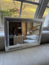 Used, Mirror Wooden Frame Silver 58 x 72cm Lovely Modern  for sale  Shipping to South Africa