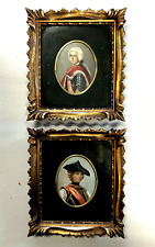 Coppia dipinti miniature usato  Varallo Pombia