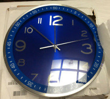 Nuevo Old Stock 12 pulgadas reloj de pared, muy deseable azul profundo, nuevo nunca usado-K383, usado segunda mano  Embacar hacia Argentina