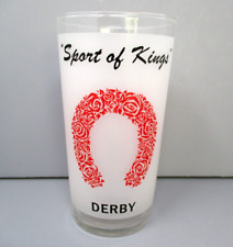 Derby Sport Of Kings Tumbler Bar Vidro Vintage Fosco Kentucky Derby Corrida de Cavalos comprar usado  Enviando para Brazil