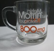 Taza de café Anchor Hocking Motrin ibuprofeno 800 mg vaso publicidad de colección segunda mano  Embacar hacia Argentina