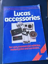 Lucas accessories catalogue for sale  CHESTERFIELD