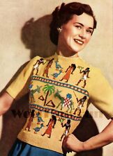 Knitting pattern vintage for sale  WIDNES