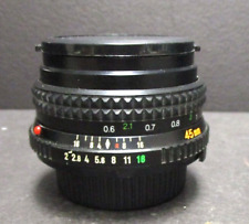 Minolta MD Rokkor-X 45mm f/2 manual focus lens with caps very clean for sale  Shipping to South Africa