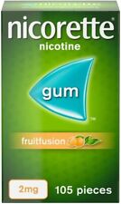 Nicorette fruitfusion flavour for sale  LUTON