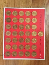 1968 Presidential Hall of Fame 36 Coins Solid Bronze Complete Set  for sale  Eureka