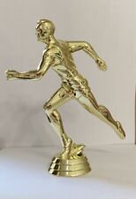 Vintage Masculino Runner Trophy Award Topper-Dundie- Artesanato Dourado comprar usado  Enviando para Brazil