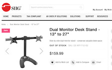 Dual monitor desk for sale  Menominee
