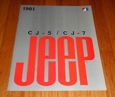 Folheto de vendas original 1981 Jeep CJ-5 CJ-7 catálogo Laredo Renegade comprar usado  Enviando para Brazil